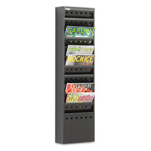 Load image into Gallery viewer, Safco® wholesale. SAFCO Steel Magazine Rack, 11 Compartments, 10w X 4d X 36.25h, Black. HSD Wholesale: Janitorial Supplies, Breakroom Supplies, Office Supplies.