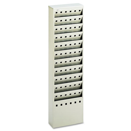 Safco® wholesale. SAFCO Steel Magazine Rack, 11 Compartments, 10w X 4d X 36.25h, Gray. HSD Wholesale: Janitorial Supplies, Breakroom Supplies, Office Supplies.