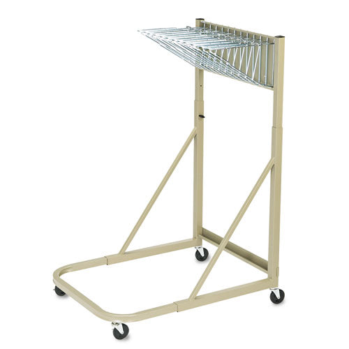 Safco® wholesale. SAFCO Steel Sheet File Mobile Rack, 12 Pivot Brackets, 27w X 37.5d X 61.5h, Sand. HSD Wholesale: Janitorial Supplies, Breakroom Supplies, Office Supplies.