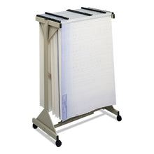 Load image into Gallery viewer, Safco® wholesale. SAFCO Mobile Plan Center Sheet Rack, 18 Hanging Clamps, 43.75w X 20.5d X 51h, Sand. HSD Wholesale: Janitorial Supplies, Breakroom Supplies, Office Supplies.