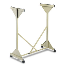 Load image into Gallery viewer, Safco® wholesale. SAFCO Mobile Plan Center Sheet Rack, 18 Hanging Clamps, 43.75w X 20.5d X 51h, Sand. HSD Wholesale: Janitorial Supplies, Breakroom Supplies, Office Supplies.