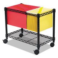 Safco® wholesale. SAFCO Wire Mobile File, One-shelf, 14w X 24d X 20.5h, Black. HSD Wholesale: Janitorial Supplies, Breakroom Supplies, Office Supplies.