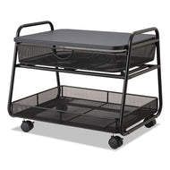 Safco® wholesale. SAFCO Onyx Under Desk Machine Stand, 2 Shelves, 21w X 16d X 17.5h, Black, 100-lb Capacity. HSD Wholesale: Janitorial Supplies, Breakroom Supplies, Office Supplies.