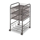 Safco® wholesale. SAFCO Onyx Mesh Mobile File With Four Supply Drawers, 15.75w X 17d X 27h, Black. HSD Wholesale: Janitorial Supplies, Breakroom Supplies, Office Supplies.