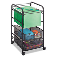 Safco® wholesale. SAFCO Onyx Mesh Open Mobile File, Two-drawers, 15.75w X 17d X 27h, Black. HSD Wholesale: Janitorial Supplies, Breakroom Supplies, Office Supplies.