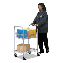 Load image into Gallery viewer, Safco® wholesale. SAFCO Wire Mail Cart, 600-lb Capacity, 18.75w X 26.75d X 38.5h, Metallic Gray. HSD Wholesale: Janitorial Supplies, Breakroom Supplies, Office Supplies.