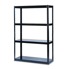 Load image into Gallery viewer, Safco® wholesale. SAFCO Boltless Steel Shelving, Five-shelf, 48w X 18d X 72h, Black. HSD Wholesale: Janitorial Supplies, Breakroom Supplies, Office Supplies.