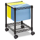 Safco® wholesale. SAFCO Compact Mobile Wire File Cart, One-shelf, 15.5w X 14d X 19.75h, Black. HSD Wholesale: Janitorial Supplies, Breakroom Supplies, Office Supplies.