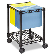 Safco® wholesale. SAFCO Compact Mobile Wire File Cart, One-shelf, 15.5w X 14d X 19.75h, Black. HSD Wholesale: Janitorial Supplies, Breakroom Supplies, Office Supplies.