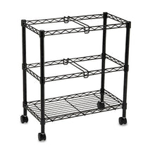 Load image into Gallery viewer, Safco® wholesale. SAFCO Two-tier Rolling File Cart, 25.75w X 14d X 29.75h, Black. HSD Wholesale: Janitorial Supplies, Breakroom Supplies, Office Supplies.