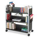 Safco® wholesale. SAFCO Scoot Book Cart, Six-shelf, 41.25w X 17.75d X 41.25h, Black. HSD Wholesale: Janitorial Supplies, Breakroom Supplies, Office Supplies.