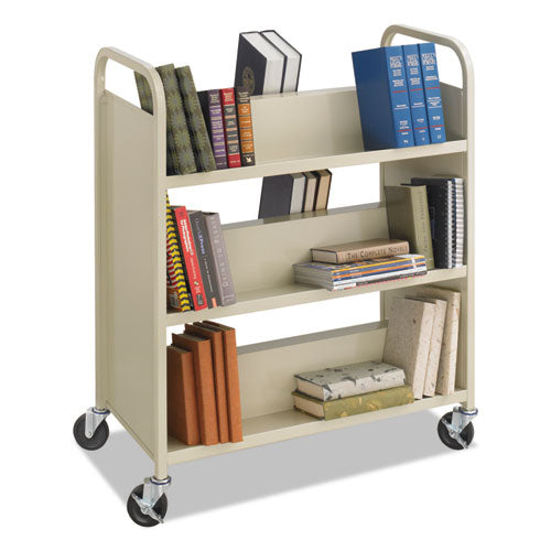 Safco® wholesale. SAFCO Steel Book Cart, Six-shelf, 36w X 18.5d X 43.5h, Sand. HSD Wholesale: Janitorial Supplies, Breakroom Supplies, Office Supplies.