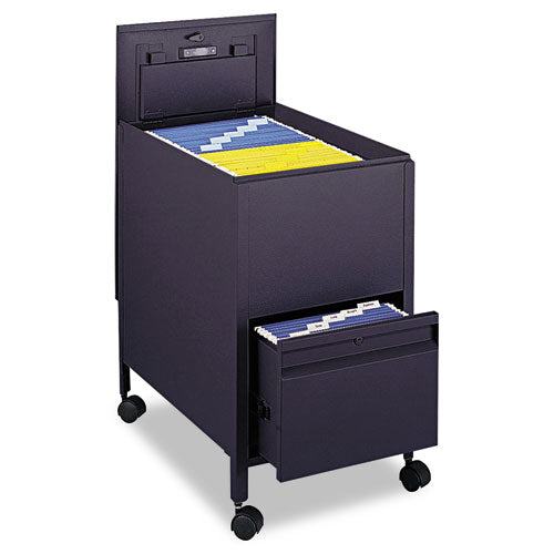Safco® wholesale. Locking Mobile Tub File With Drawer, Letter Size, 17w X 26d X 28h, Black. HSD Wholesale: Janitorial Supplies, Breakroom Supplies, Office Supplies.