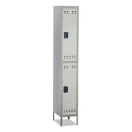 Safco® wholesale. SAFCO Double-tier Locker, 12w X 18d X 78h, Two-tone Gray. HSD Wholesale: Janitorial Supplies, Breakroom Supplies, Office Supplies.