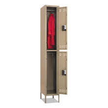 Load image into Gallery viewer, Safco® wholesale. SAFCO Double-tier Locker, 12w X 18d X 78h, Two-tone Tan. HSD Wholesale: Janitorial Supplies, Breakroom Supplies, Office Supplies.