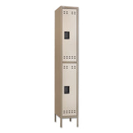 Safco® wholesale. SAFCO Double-tier Locker, 12w X 18d X 78h, Two-tone Tan. HSD Wholesale: Janitorial Supplies, Breakroom Supplies, Office Supplies.