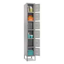 Load image into Gallery viewer, Safco® wholesale. SAFCO Box Locker, 12w X 18d X 78h, Two-tone Gray. HSD Wholesale: Janitorial Supplies, Breakroom Supplies, Office Supplies.