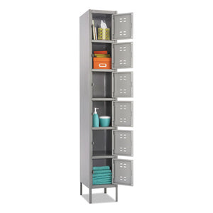 Safco® wholesale. SAFCO Box Locker, 12w X 18d X 78h, Two-tone Gray. HSD Wholesale: Janitorial Supplies, Breakroom Supplies, Office Supplies.