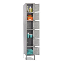 Load image into Gallery viewer, Safco® wholesale. SAFCO Box Locker, 12w X 18d X 78h, Two-tone Gray. HSD Wholesale: Janitorial Supplies, Breakroom Supplies, Office Supplies.