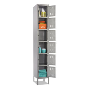 Safco® wholesale. SAFCO Box Locker, 12w X 18d X 78h, Two-tone Gray. HSD Wholesale: Janitorial Supplies, Breakroom Supplies, Office Supplies.