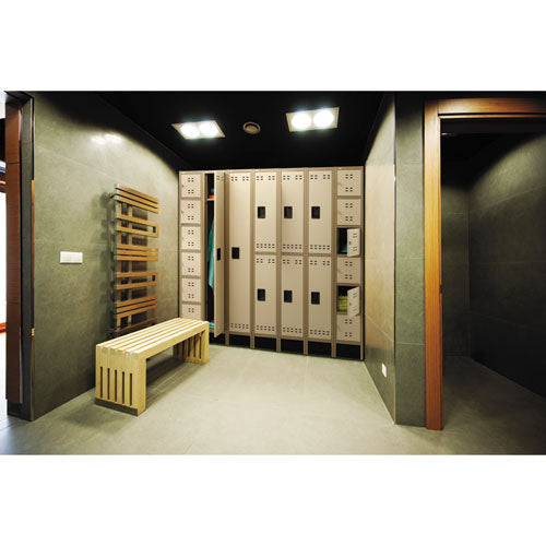 Safco® wholesale. SAFCO Box Locker, 12w X 18d X 78h, Two-tone Tan. HSD Wholesale: Janitorial Supplies, Breakroom Supplies, Office Supplies.