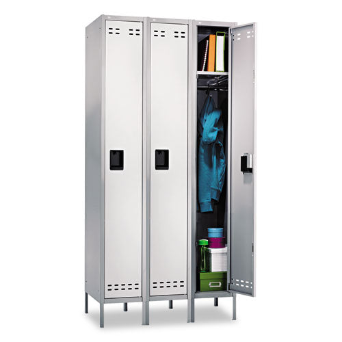 Safco® wholesale. SAFCO Single-tier, Three-column Locker, 36w X 18d X 78h, Two-tone Gray. HSD Wholesale: Janitorial Supplies, Breakroom Supplies, Office Supplies.