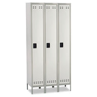 Safco® wholesale. SAFCO Single-tier, Three-column Locker, 36w X 18d X 78h, Two-tone Gray. HSD Wholesale: Janitorial Supplies, Breakroom Supplies, Office Supplies.