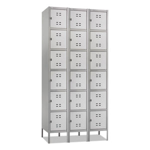 Safco® wholesale. SAFCO Three-column Box Locker, 36w X 18d X 78h, Two-tone Gray. HSD Wholesale: Janitorial Supplies, Breakroom Supplies, Office Supplies.