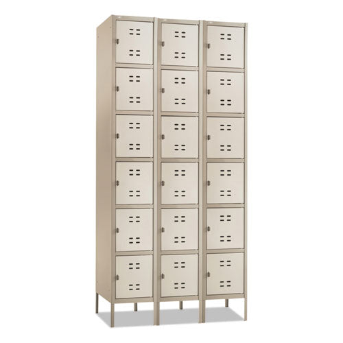 Safco® wholesale. SAFCO Three-column Box Locker, 36w X 18d X 78h, Two-tone Tan. HSD Wholesale: Janitorial Supplies, Breakroom Supplies, Office Supplies.