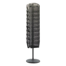 Load image into Gallery viewer, Safco® wholesale. SAFCO Onyx Mesh Rotating Magazine Display, 30 Compartments, 16.5w X 16.5d X 66h, Black. HSD Wholesale: Janitorial Supplies, Breakroom Supplies, Office Supplies.