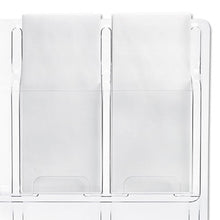 Load image into Gallery viewer, Safco® wholesale. SAFCO Reveal Clear Literature Displays, 24 Compartments, 30w X 2d X 41h, Clear. HSD Wholesale: Janitorial Supplies, Breakroom Supplies, Office Supplies.