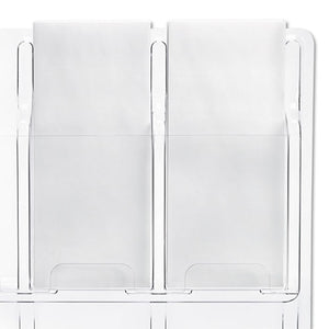 Safco® wholesale. SAFCO Reveal Clear Literature Displays, 24 Compartments, 30w X 2d X 41h, Clear. HSD Wholesale: Janitorial Supplies, Breakroom Supplies, Office Supplies.