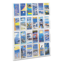 Load image into Gallery viewer, Safco® wholesale. SAFCO Reveal Clear Literature Displays, 24 Compartments, 30w X 2d X 41h, Clear. HSD Wholesale: Janitorial Supplies, Breakroom Supplies, Office Supplies.