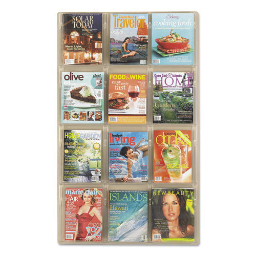 Safco® wholesale. SAFCO Reveal Clear Literature Displays, 12 Compartments, 30w X 2d X 49h, Clear. HSD Wholesale: Janitorial Supplies, Breakroom Supplies, Office Supplies.