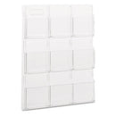 Safco® wholesale. SAFCO Reveal Clear Literature Displays, 9 Compartments, 30w X 2d X 36.75h, Clear. HSD Wholesale: Janitorial Supplies, Breakroom Supplies, Office Supplies.