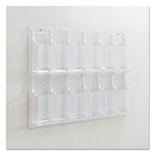 Load image into Gallery viewer, Safco® wholesale. SAFCO Reveal Clear Literature Displays, 12 Compartments, 30w X 2d X 20.25h, Clear. HSD Wholesale: Janitorial Supplies, Breakroom Supplies, Office Supplies.