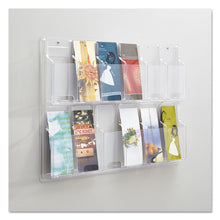 Load image into Gallery viewer, Safco® wholesale. SAFCO Reveal Clear Literature Displays, 12 Compartments, 30w X 2d X 20.25h, Clear. HSD Wholesale: Janitorial Supplies, Breakroom Supplies, Office Supplies.