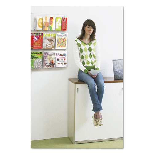 Safco® wholesale. SAFCO Reveal Clear Literature Displays, 12 Compartments, 30w X 2d X 34.75h, Clear. HSD Wholesale: Janitorial Supplies, Breakroom Supplies, Office Supplies.