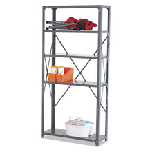 Load image into Gallery viewer, Safco® wholesale. SAFCO Commercial Steel Shelving Unit, Five-shelf, 36w X 12d X 75h, Dark Gray. HSD Wholesale: Janitorial Supplies, Breakroom Supplies, Office Supplies.