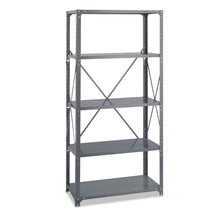 Load image into Gallery viewer, Safco® wholesale. SAFCO Commercial Steel Shelving Unit, Five-shelf, 36w X 18d X 75h, Dark Gray. HSD Wholesale: Janitorial Supplies, Breakroom Supplies, Office Supplies.