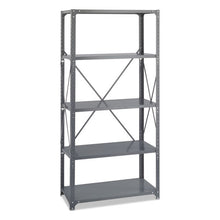 Load image into Gallery viewer, Safco® wholesale. SAFCO Commercial Steel Shelving Unit, Five-shelf, 36w X 18d X 75h, Dark Gray. HSD Wholesale: Janitorial Supplies, Breakroom Supplies, Office Supplies.