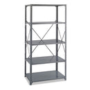 Safco® wholesale. SAFCO Commercial Steel Shelving Unit, Five-shelf, 36w X 24d X 75h, Dark Gray. HSD Wholesale: Janitorial Supplies, Breakroom Supplies, Office Supplies.