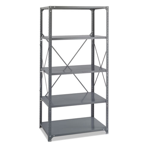 Safco® wholesale. SAFCO Commercial Steel Shelving Unit, Five-shelf, 36w X 24d X 75h, Dark Gray. HSD Wholesale: Janitorial Supplies, Breakroom Supplies, Office Supplies.