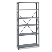 Load image into Gallery viewer, Safco® wholesale. SAFCO Commercial Steel Shelving Unit, Six-shelf, 36w X 12d X 75h, Dark Gray. HSD Wholesale: Janitorial Supplies, Breakroom Supplies, Office Supplies.