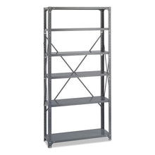 Load image into Gallery viewer, Safco® wholesale. SAFCO Commercial Steel Shelving Unit, Six-shelf, 36w X 12d X 75h, Dark Gray. HSD Wholesale: Janitorial Supplies, Breakroom Supplies, Office Supplies.