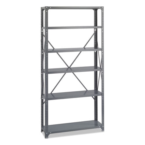 Safco® wholesale. SAFCO Commercial Steel Shelving Unit, Six-shelf, 36w X 12d X 75h, Dark Gray. HSD Wholesale: Janitorial Supplies, Breakroom Supplies, Office Supplies.
