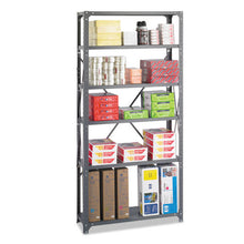 Load image into Gallery viewer, Safco® wholesale. SAFCO Commercial Steel Shelving Unit, Six-shelf, 36w X 12d X 75h, Dark Gray. HSD Wholesale: Janitorial Supplies, Breakroom Supplies, Office Supplies.