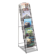 Safco® wholesale. SAFCO Onyx Magazine Floor Rack, 12.5w X 18.5d X 46h, Black. HSD Wholesale: Janitorial Supplies, Breakroom Supplies, Office Supplies.