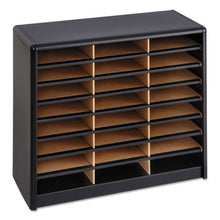 Load image into Gallery viewer, Safco® wholesale. SAFCO Steel-fiberboard Literature Sorter, 24 Sections, 32 1-4 X 13 1-2 X 25 3-4, Black. HSD Wholesale: Janitorial Supplies, Breakroom Supplies, Office Supplies.