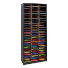 Load image into Gallery viewer, Safco® wholesale. SAFCO Steel-fiberboard Literature Sorter, 72 Sections, 32 1-4 X 13 1-2 X 75, Black. HSD Wholesale: Janitorial Supplies, Breakroom Supplies, Office Supplies.